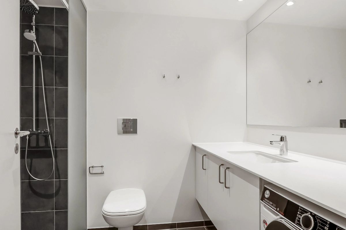 Brusekabine i Tekstilparken