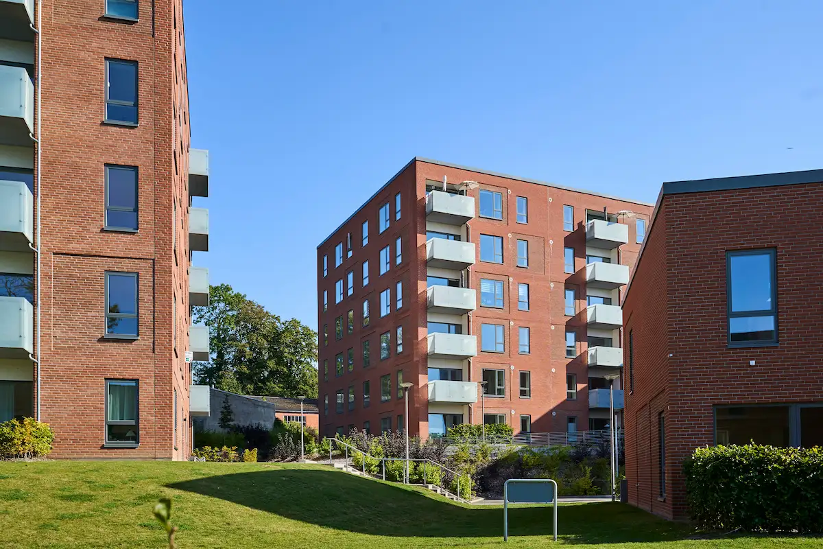 Boligfacader i Tekstilparken