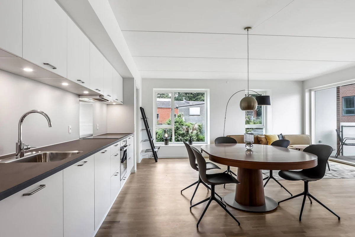 Moderne køkken alrum i Tekstilparken